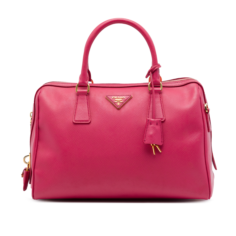 Pre-Loved Prada Saffiano Lux Convertible Bowler Bag